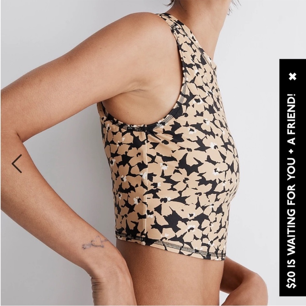 Madewell Tank Rashguard Crop Top (NWT)